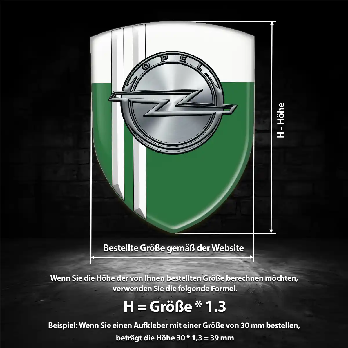 Opel Aufkleber Wappen Hohe Qualität