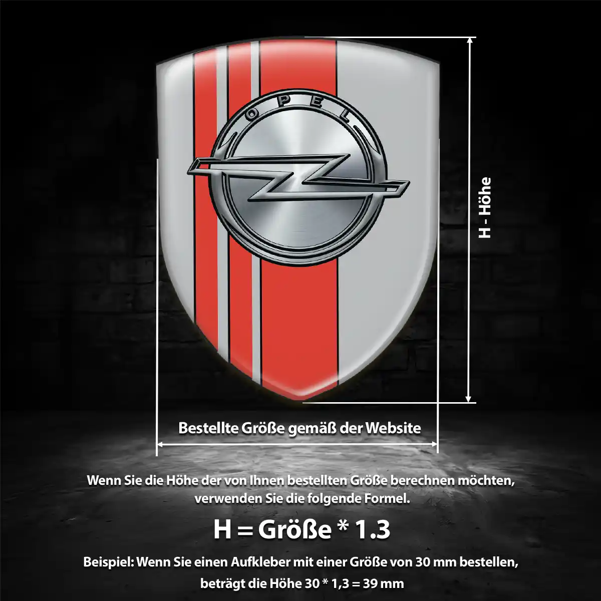 Opel Aufkleber Wappen Stilvolles Design