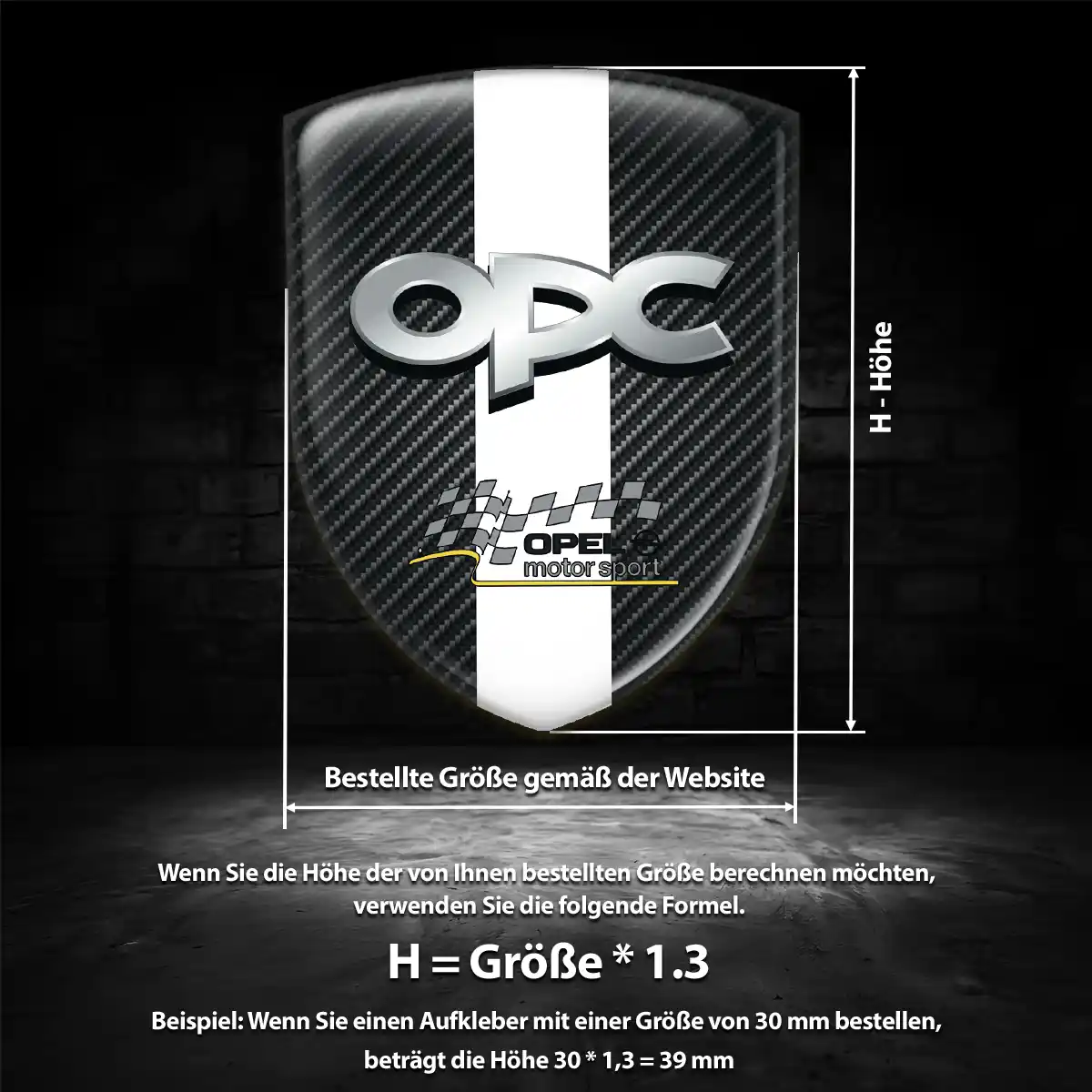 Opel Emblem Aufkleber Anspruchsvolles Design