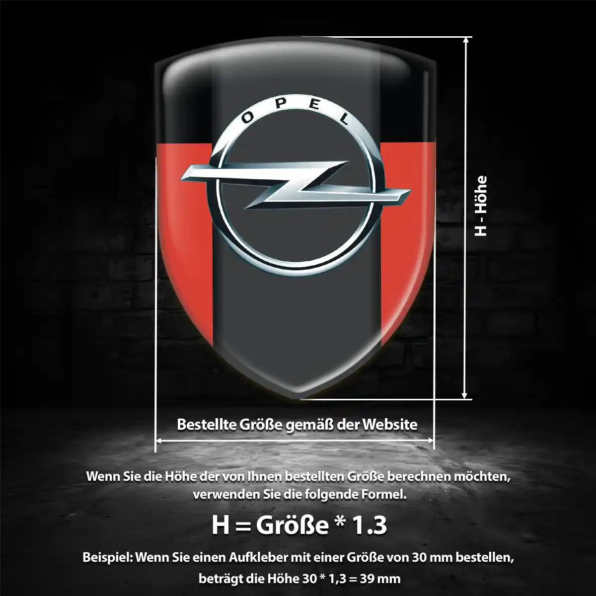Opel Emblem Aufkleber Ausdrucksstarkes Design