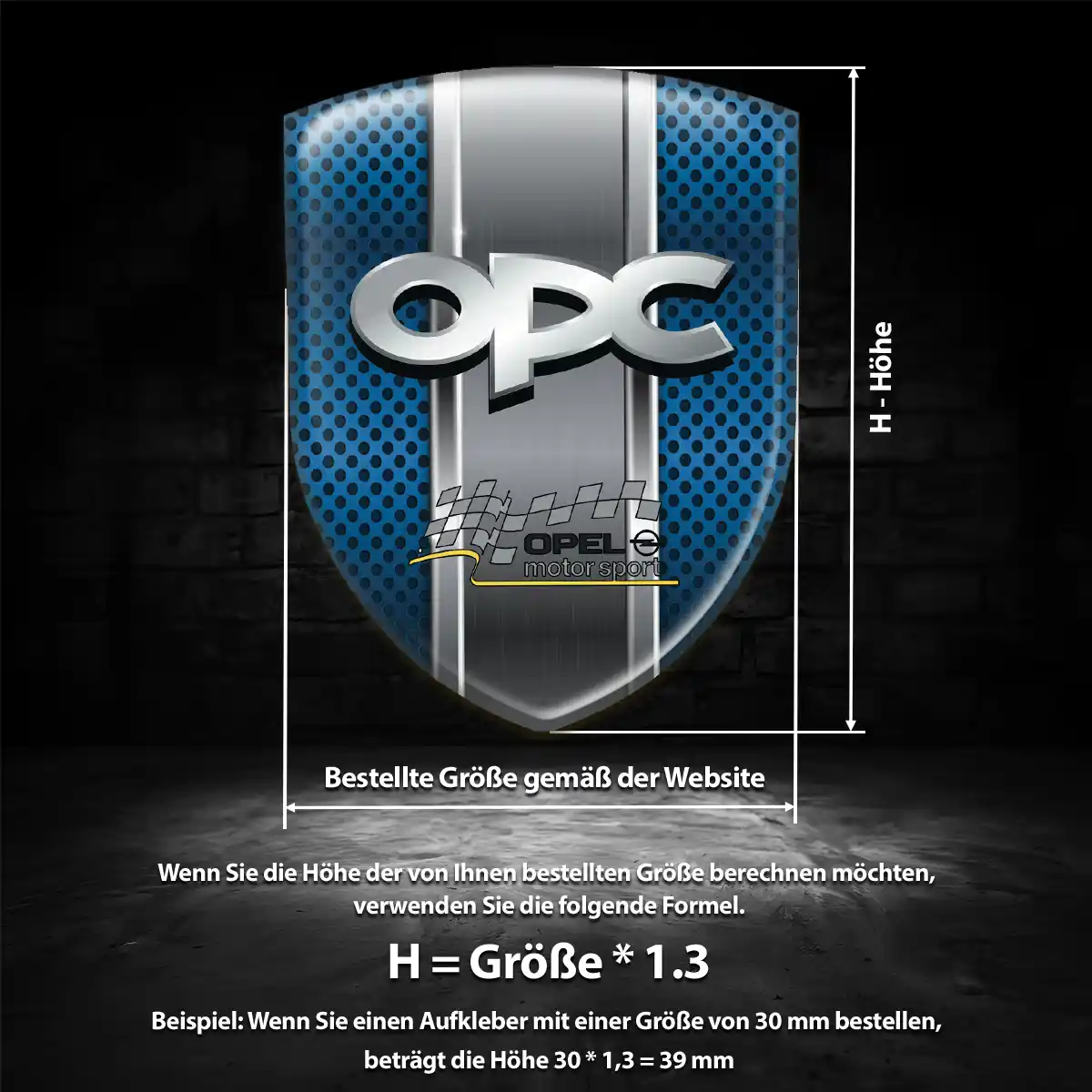 Opel Emblem Aufkleber Auto Edles Design