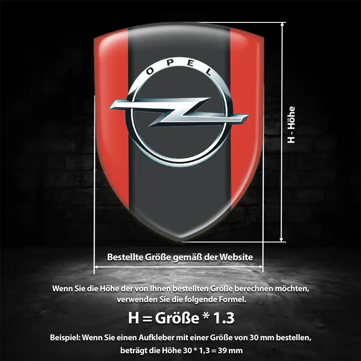 Opel Emblem Aufkleber Auto Interieurdesign