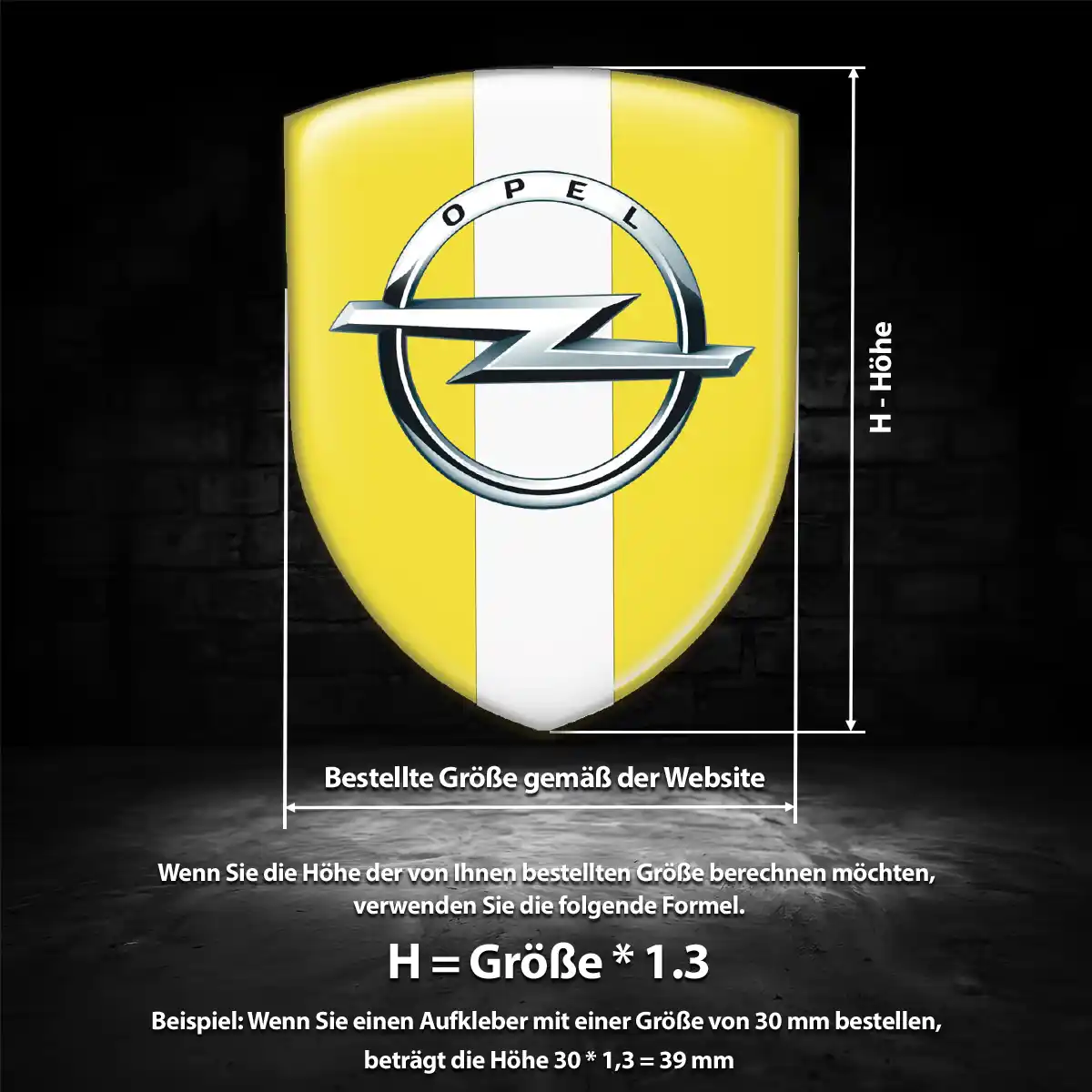 Opel Emblem Aufkleber Auto Modernes Design