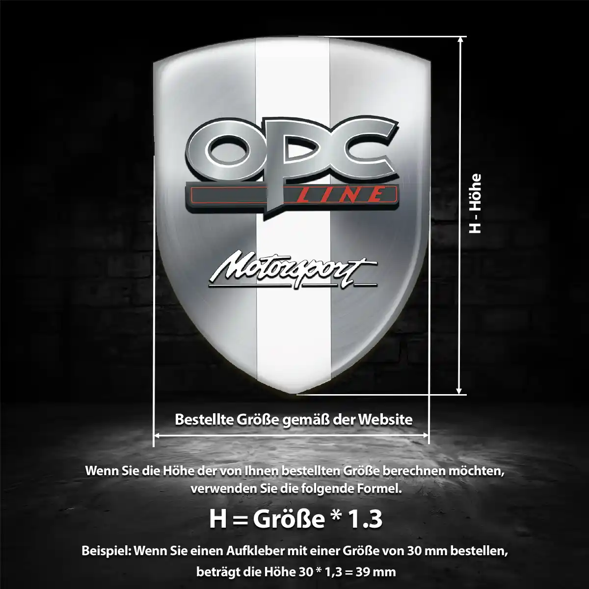 Opel Emblem Aufkleber Hochwertiges Harz
