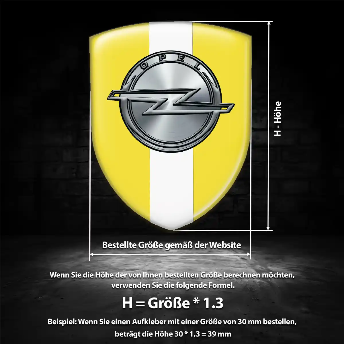 Opel Emblem Aufkleber Limitierte Auflage