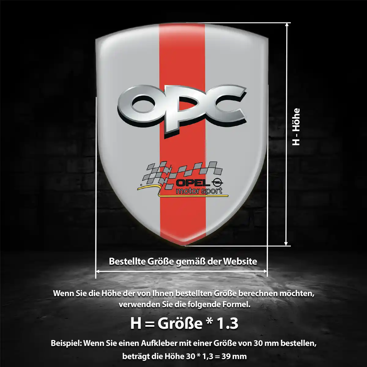 Opel Emblem Aufkleber Premiumqualität