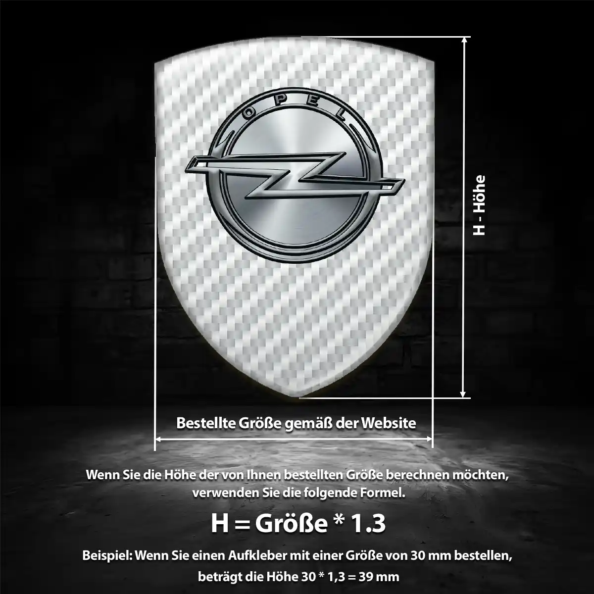 Opel Emblem Aufkleber Wappen Auto Exterieurdesign