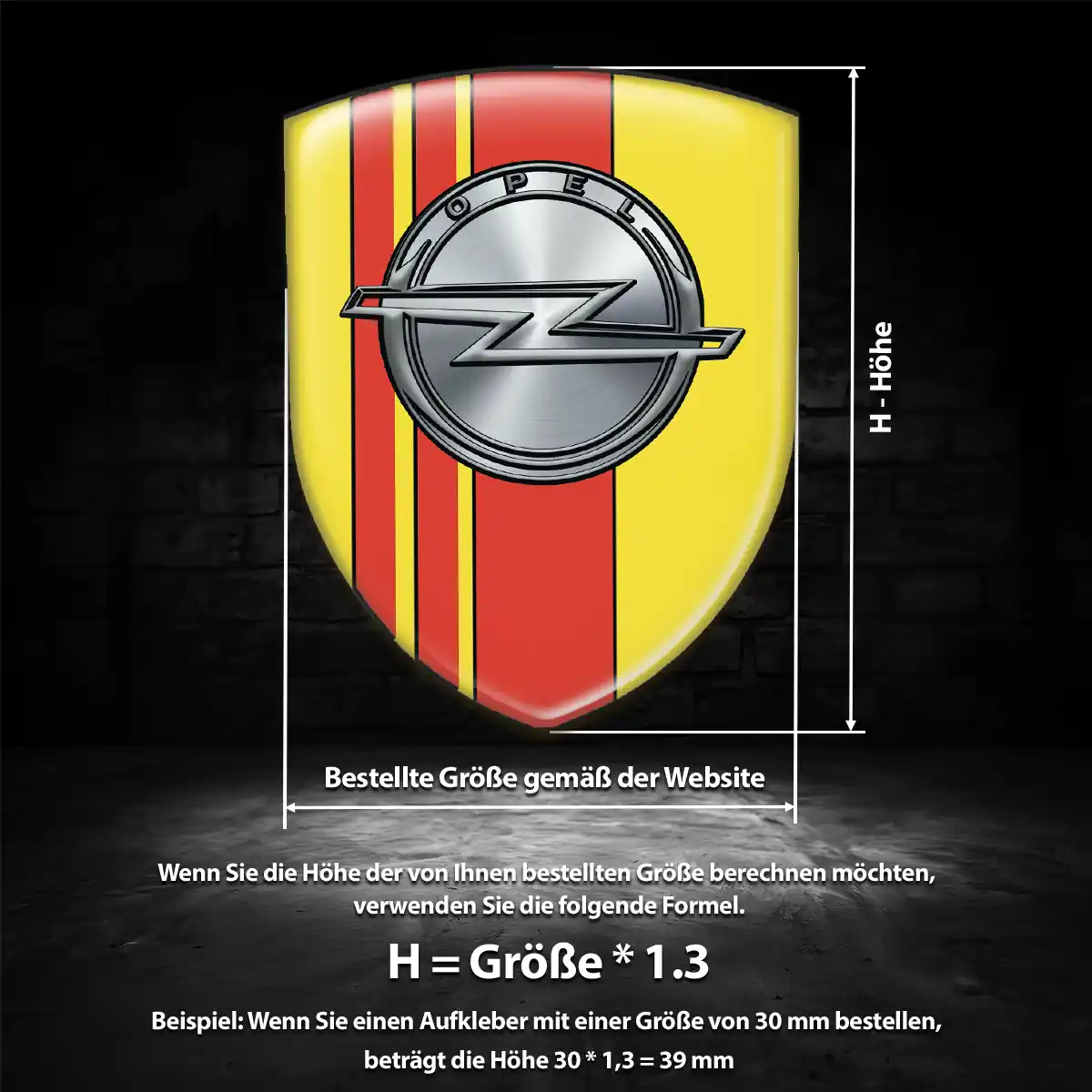 Opel Emblem Aufkleber Wappen Auto Interieurdesign