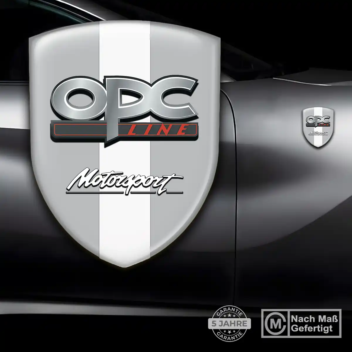 Opel Emblem Aufkleber Wappen Tuningfahrzeug