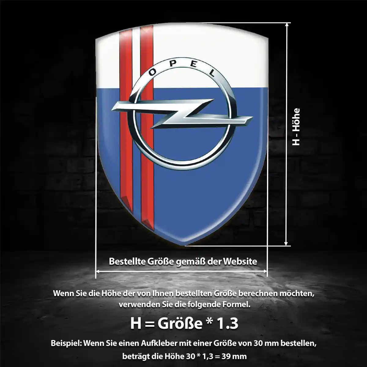 Opel Emblem Auto Premiumqualität