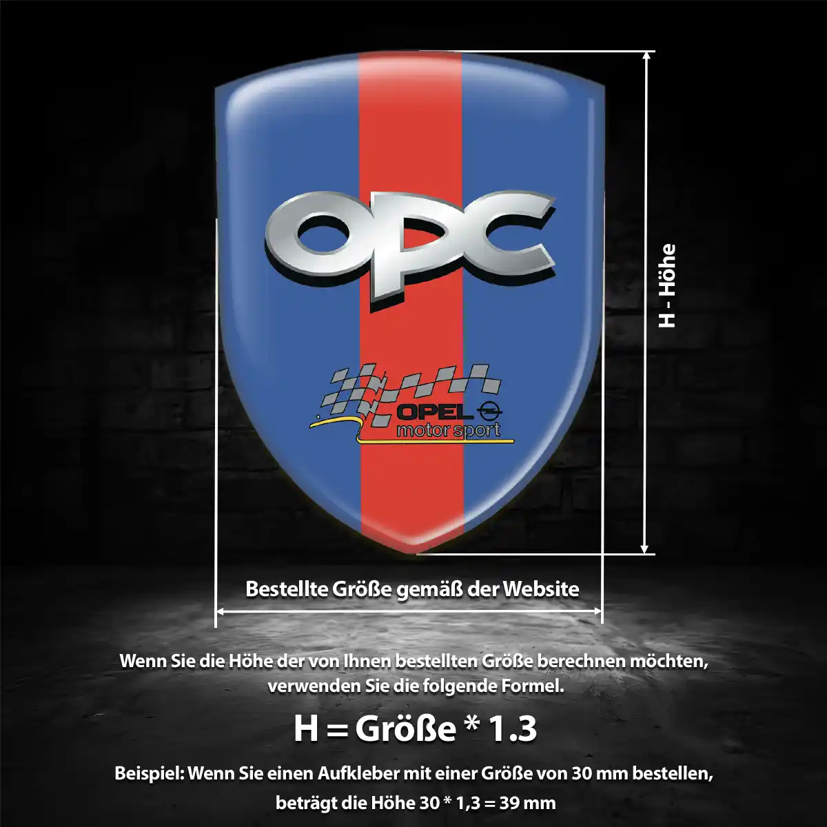 Opel Emblem Auto Tuningfahrzeug