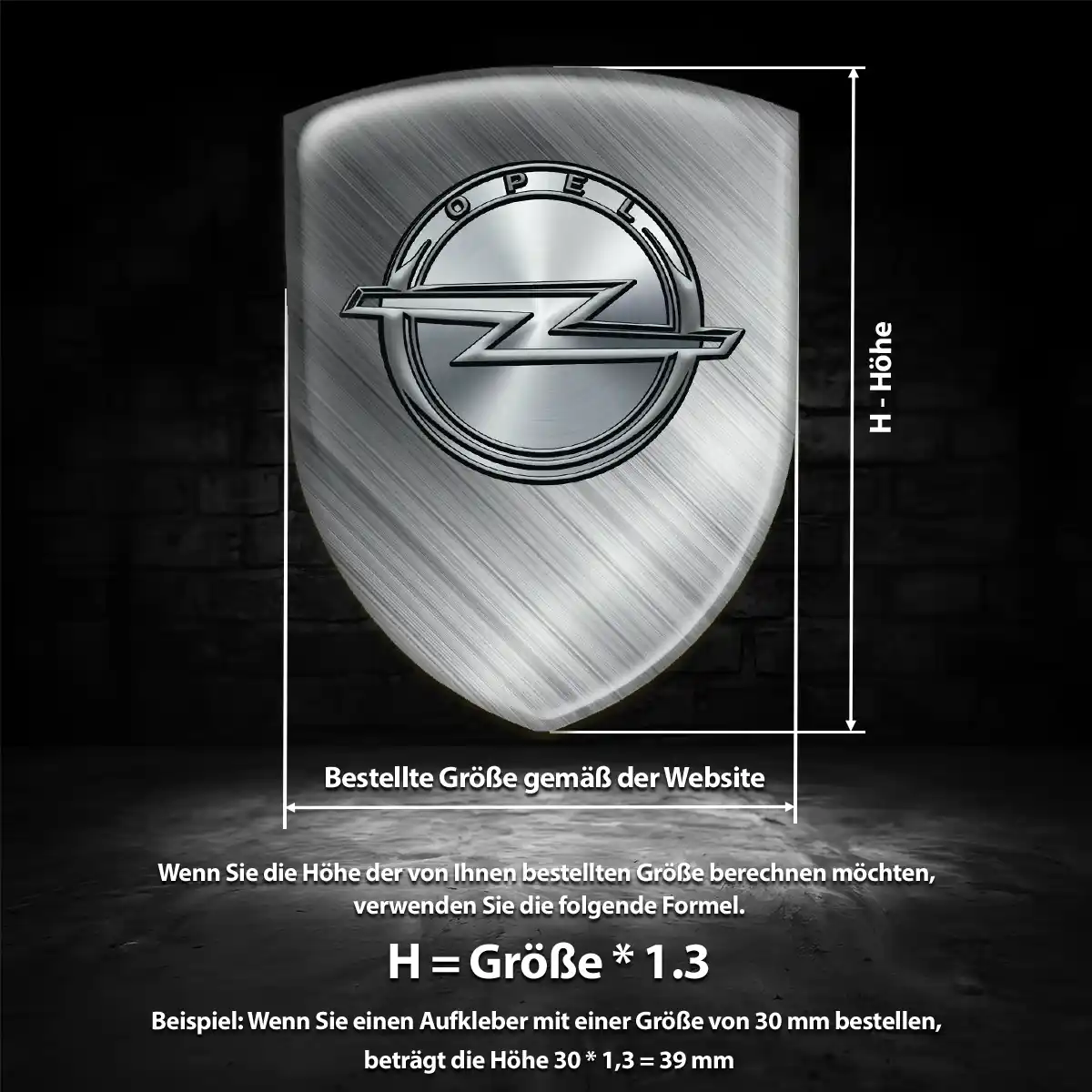 Opel Emblem Hochwertiges Harz