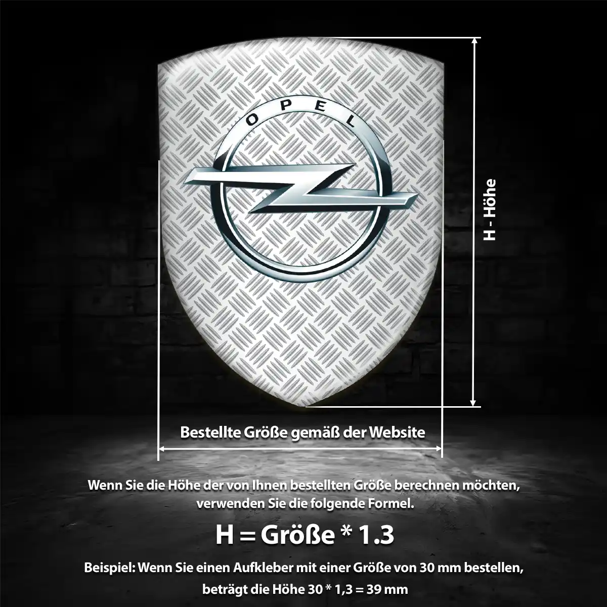 Opel Emblem Wappen Aufkleber Auto Elegantes Design
