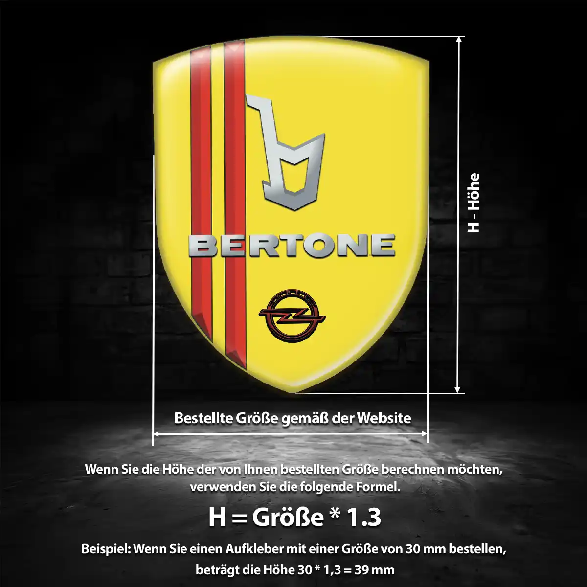 Opel Emblem Wappen Aufkleber Auto Hohe Qualität