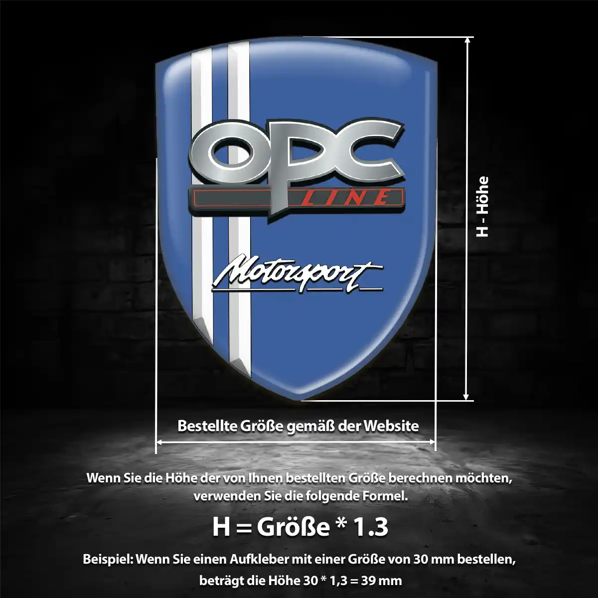 Opel Emblem Wappen Aufkleber Auto Tuningfahrzeug