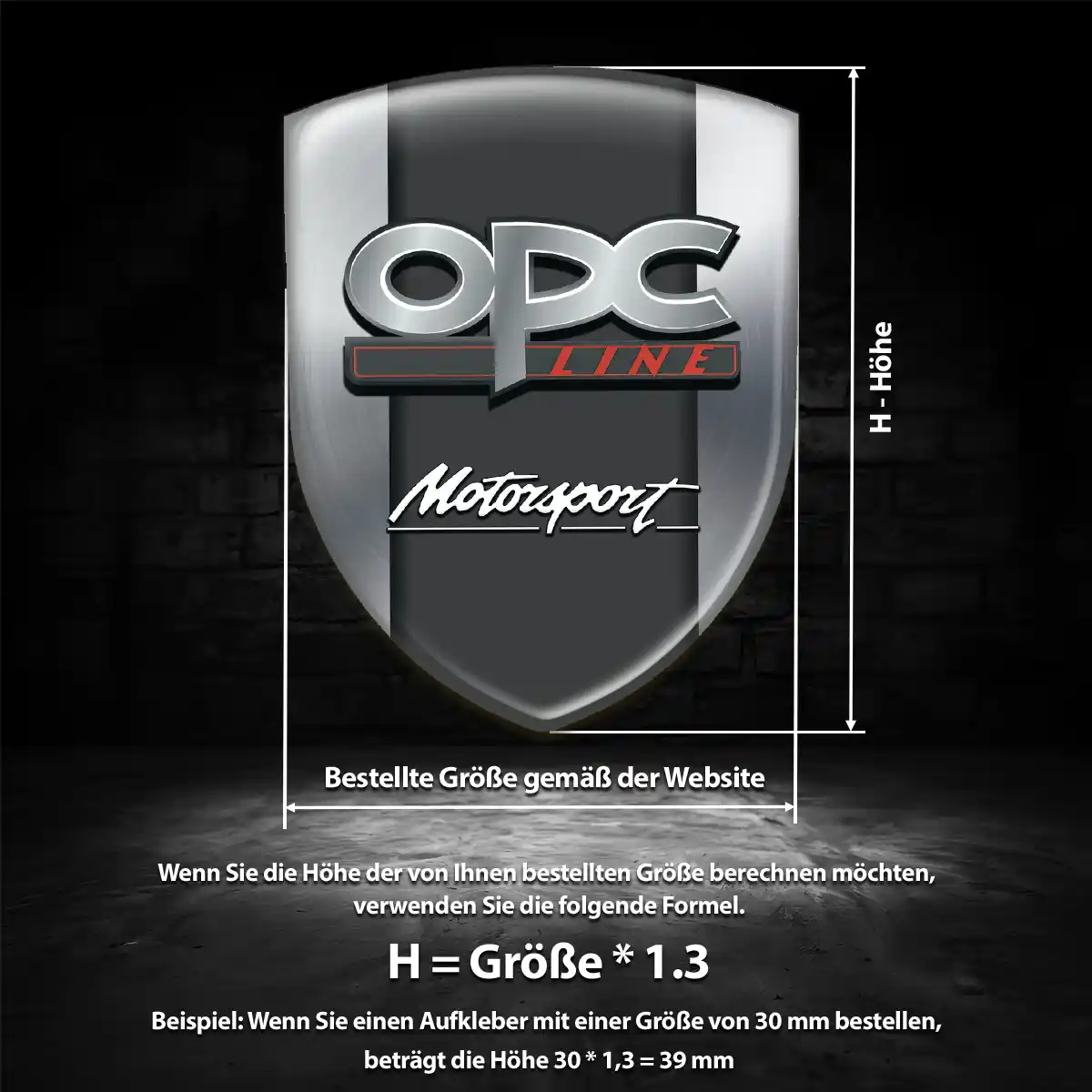 Opel Emblem Wappen Aufkleber Interieurdesign