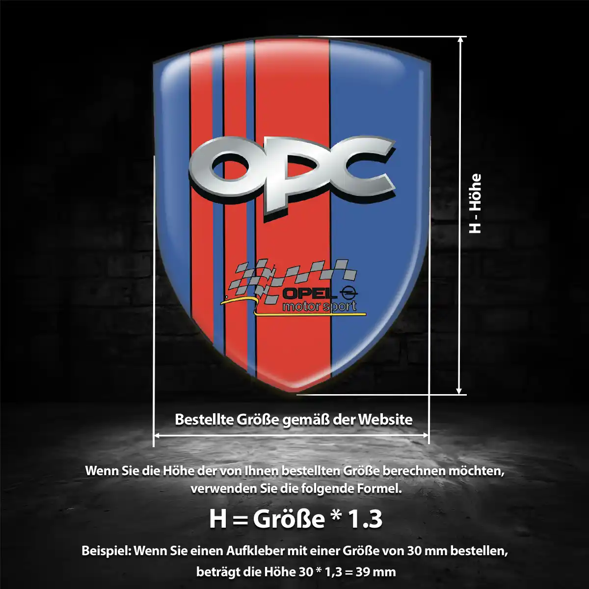 Opel Emblem Wappen Aufkleber Markenedition