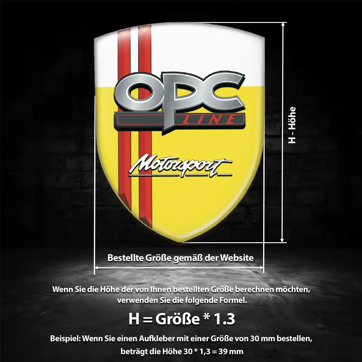 Opel Emblem Wappen Auto Premium-Edition