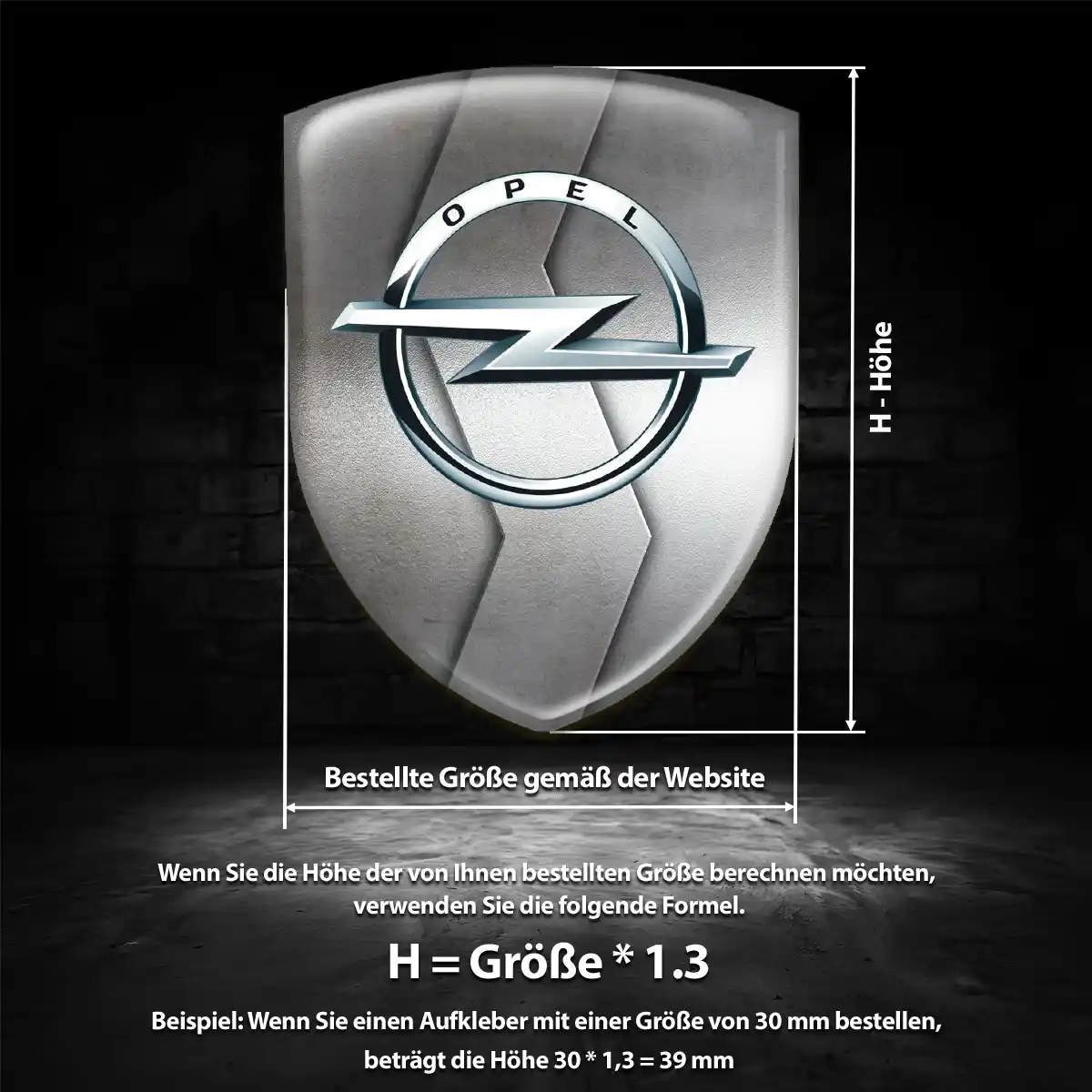 Opel Emblem Wappen Premiumqualität