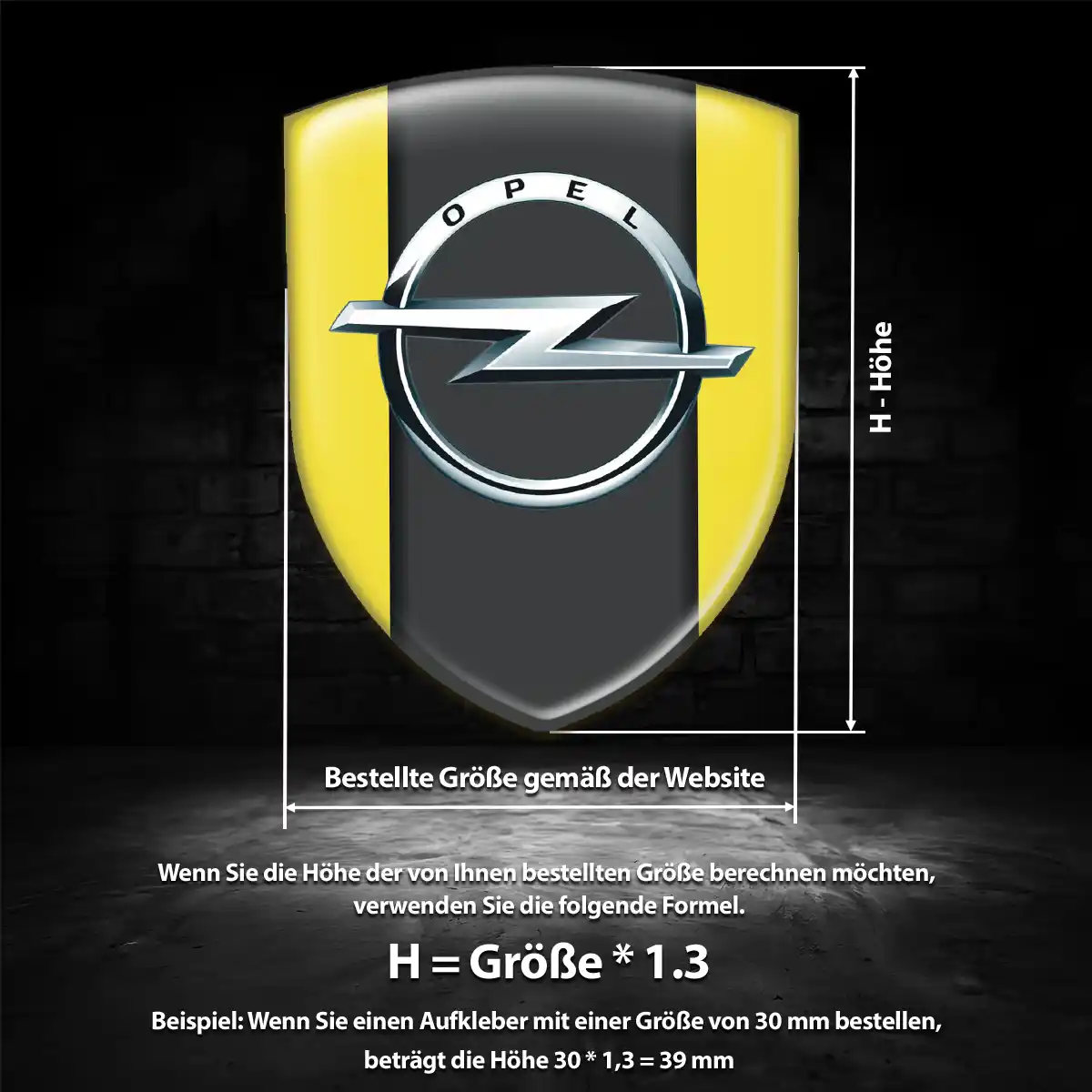 Opel Emblem Wappen Stilvolles Design
