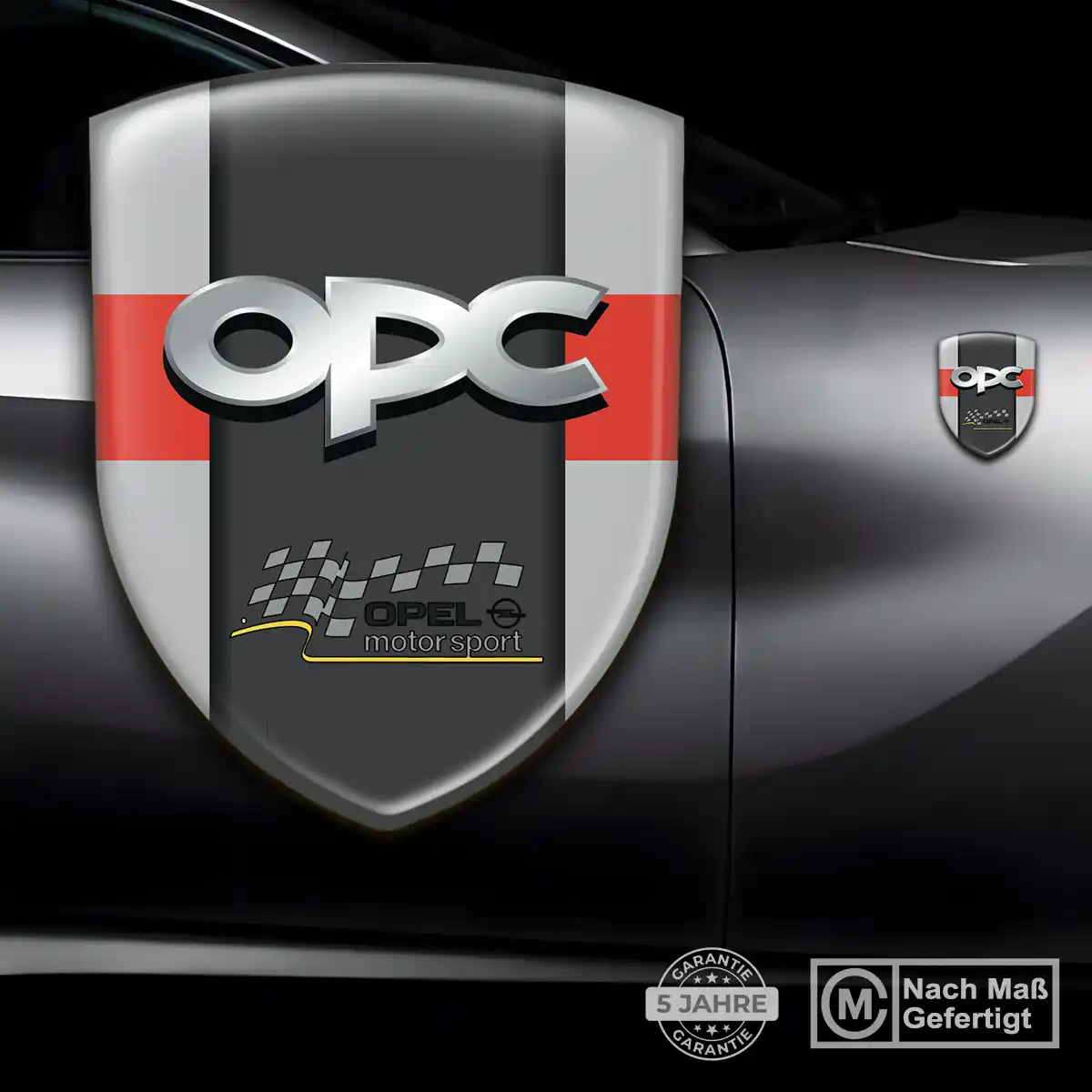 Opel Emblem Wappen Tuningfahrzeug