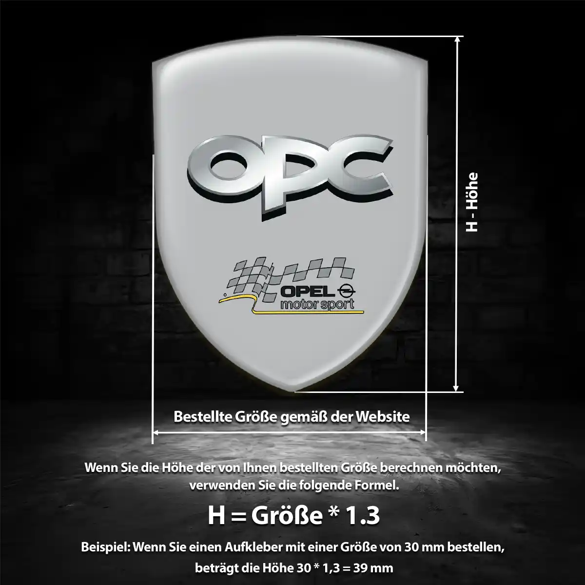Opel Embleme Hochwertiges Harz
