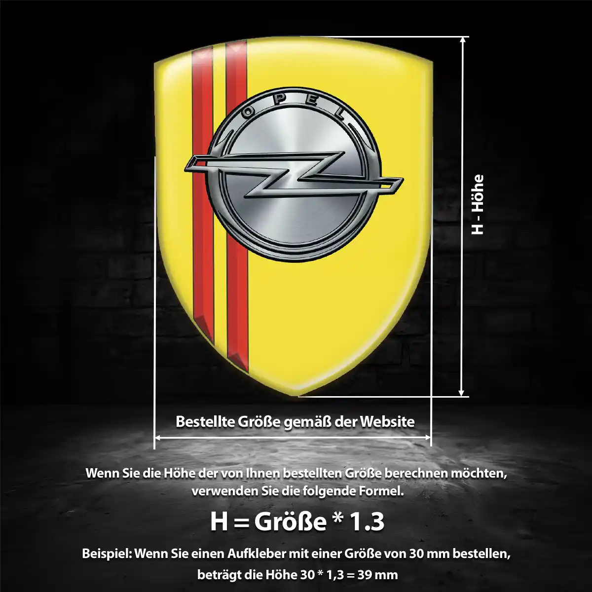 Opel Embleme Silikon Aufkleber Auto Edles Design