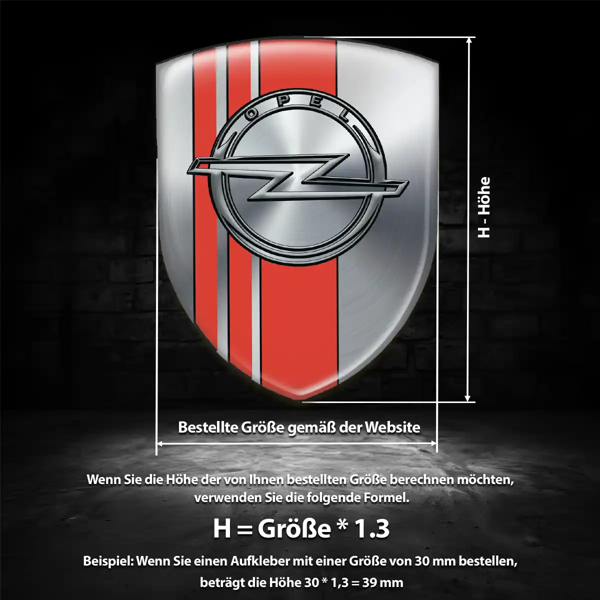 Opel Embleme Silikon Aufkleber Auto Limitierte Auflage