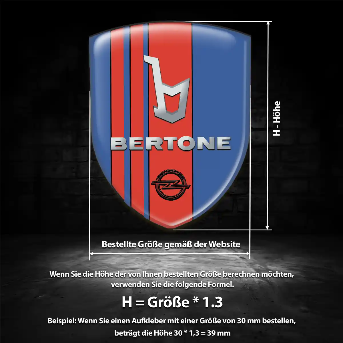 Opel Embleme Silikon Aufkleber Hochwertiges Harz