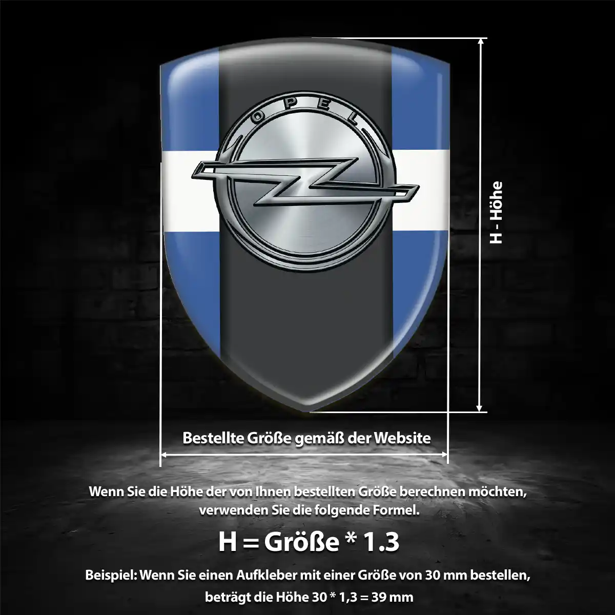 Opel Embleme Silikon Aufkleber Modernes Design