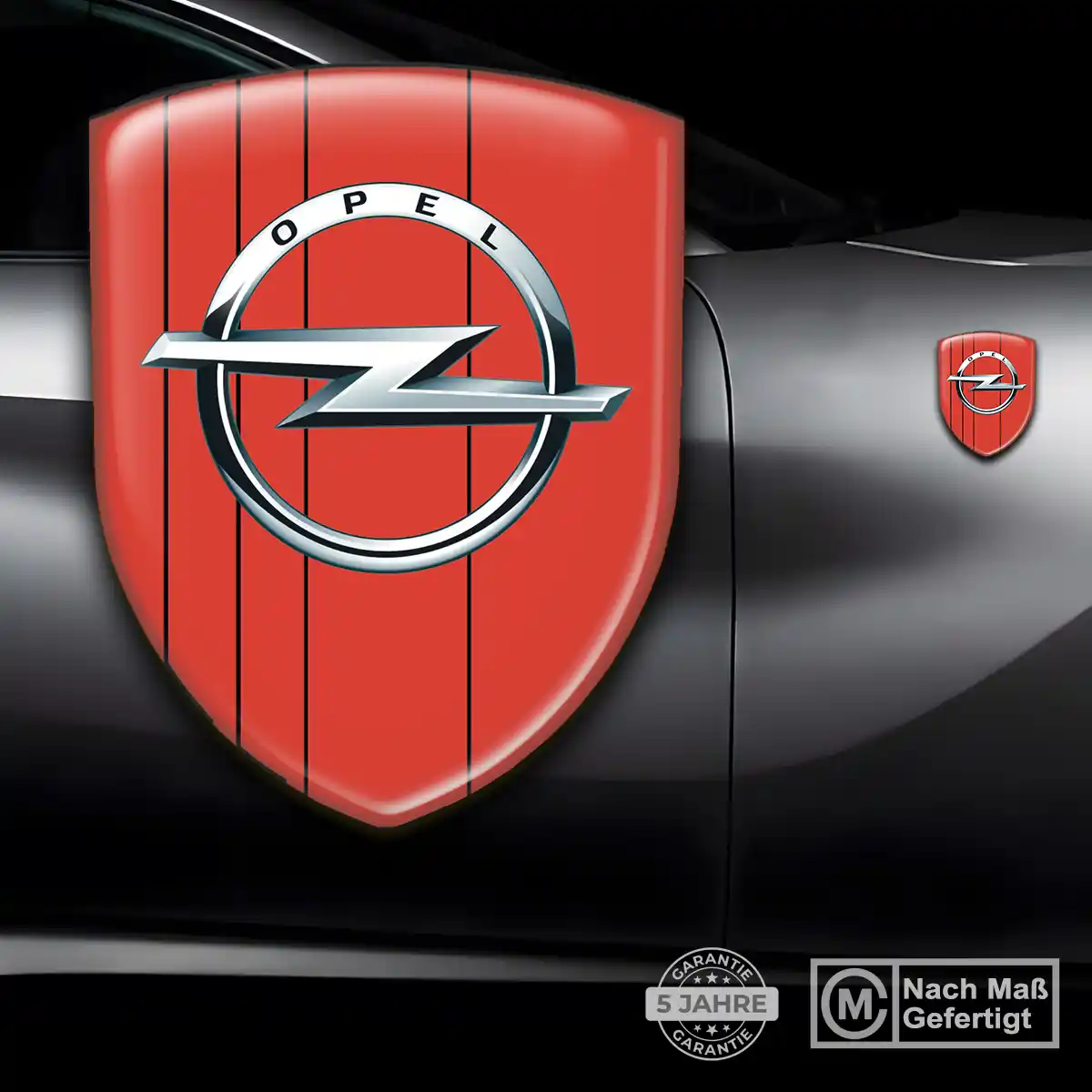 Opel Embleme Silikon Aufkleber Tuningfahrzeug