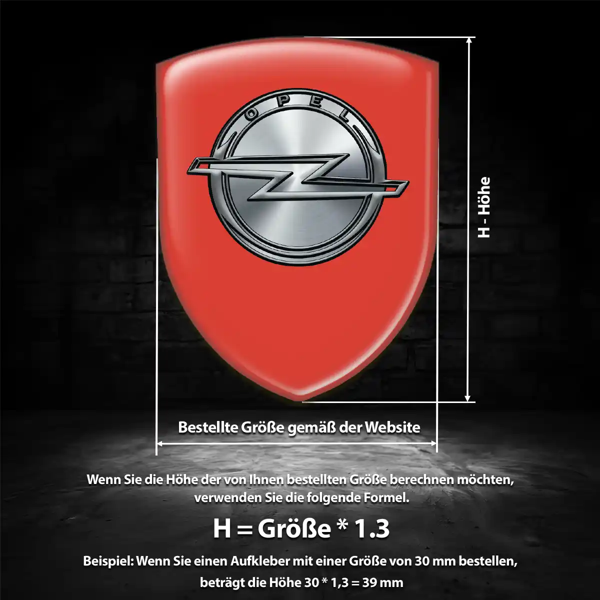 Opel Silikon Aufkleber Embleme Auto Hochwertiges Harz