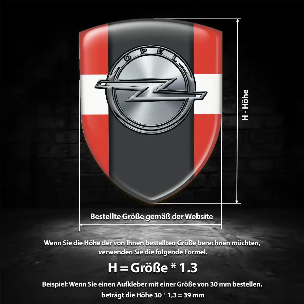 Opel Silikon Aufkleber Embleme Auto Modernes Design
