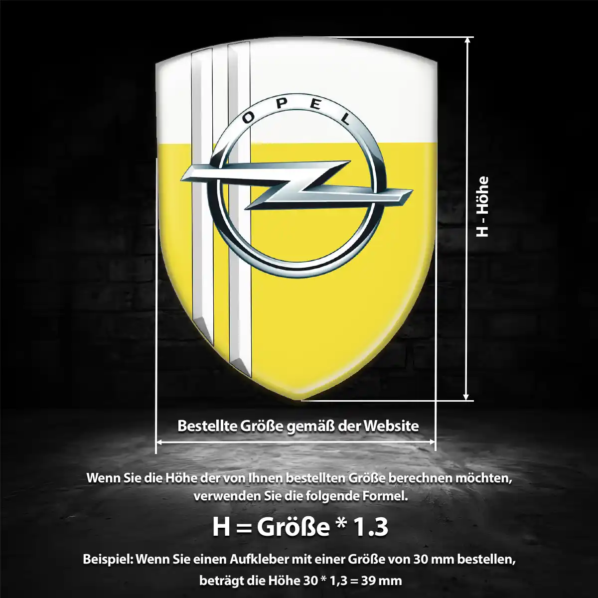 Opel Silikon Aufkleber Embleme Luxus-Edition
