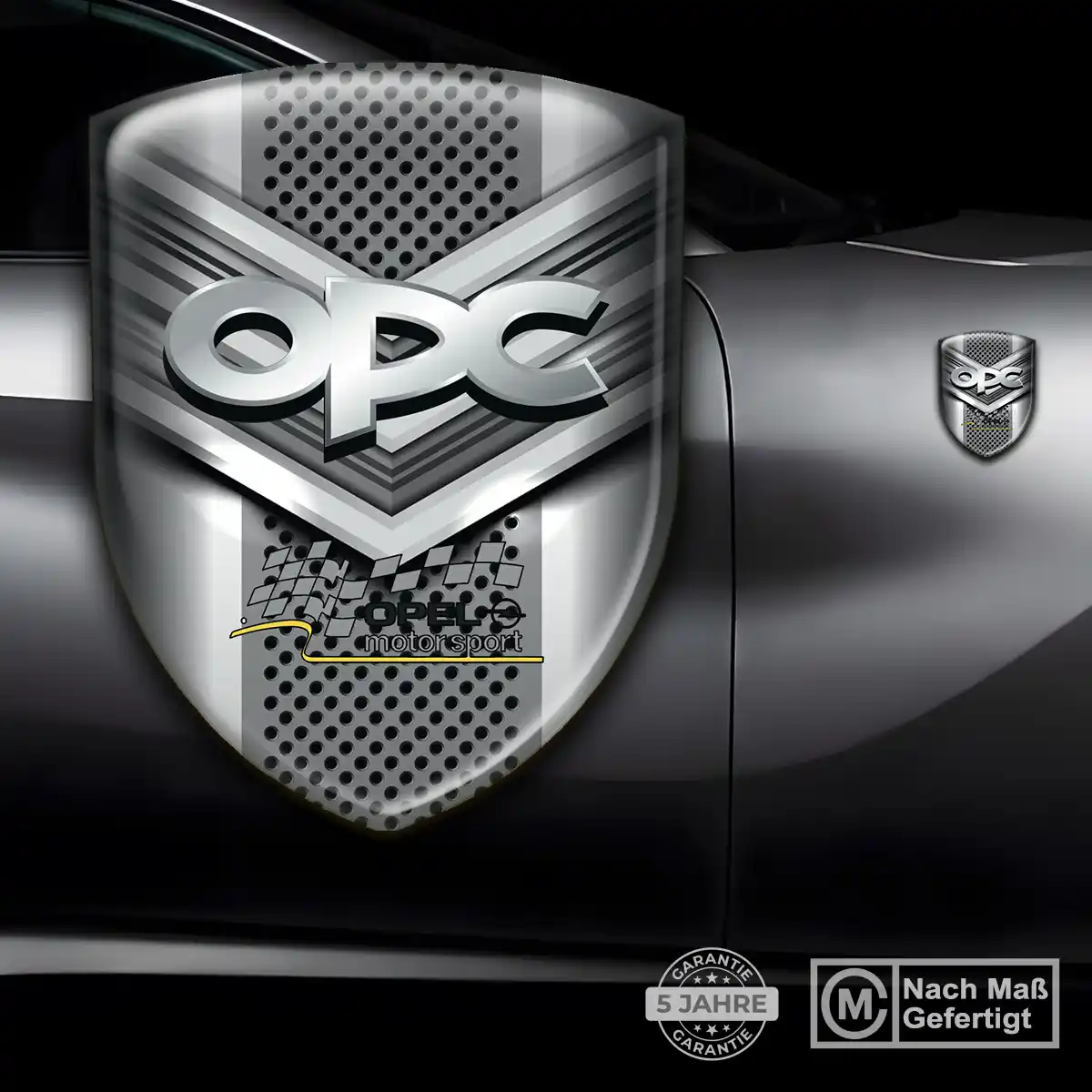 Opel Silikon Aufkleber Wappen Auto Luxus-Edition