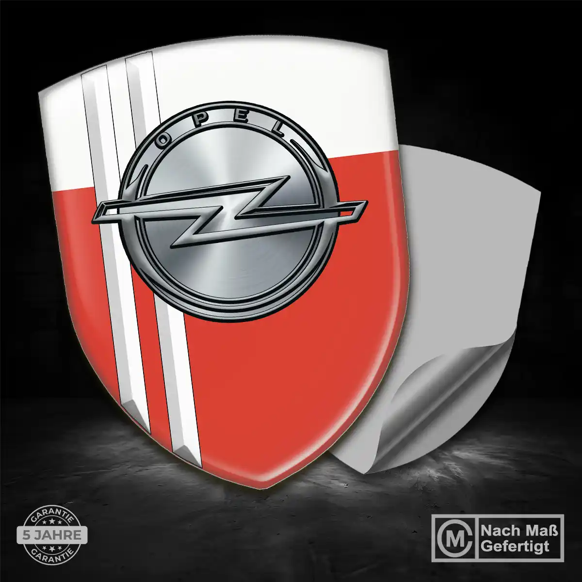 Opel Silikon Aufkleber Wappen Interieurdesign