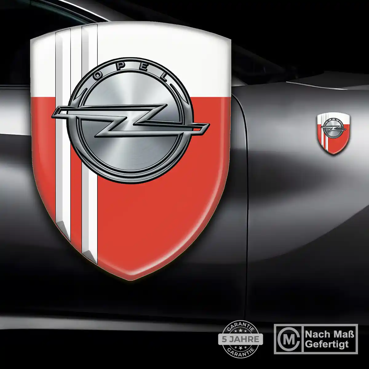 Opel Silikon Aufkleber Wappen Interieurdesign