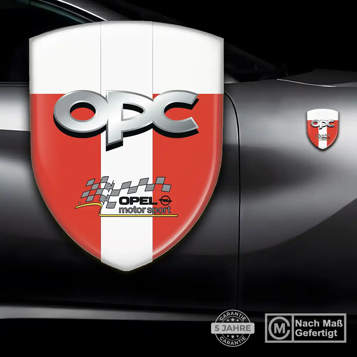 Opel Silikon Aufkleber Wappen Tuningfahrzeug