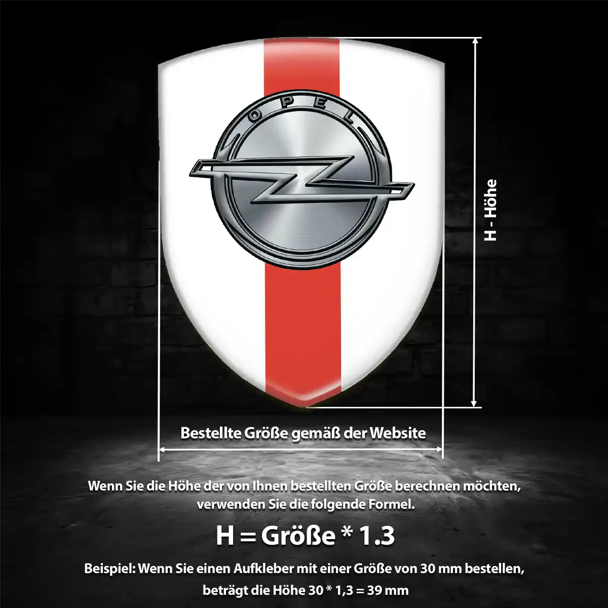 Opel Wappen Aufkleber Auto Edles Design