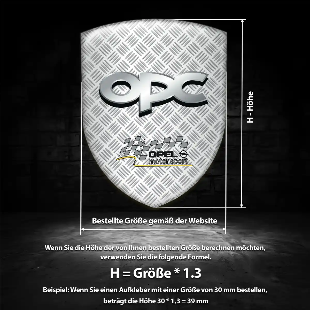 Opel Wappen Aufkleber Auto Hochwertiges Harz