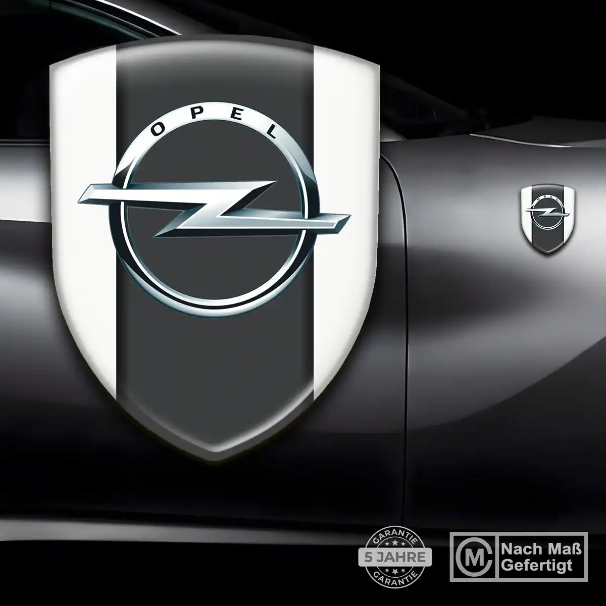 Opel Wappen Aufkleber Emblem Auto Premium-Edition