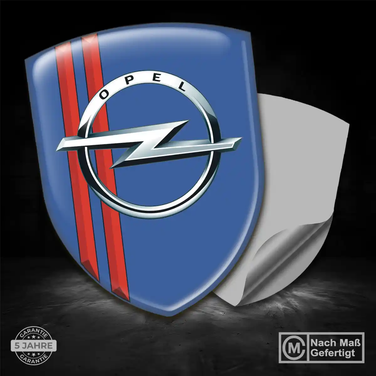 Opel Wappen Aufkleber Emblem Interieurdesign