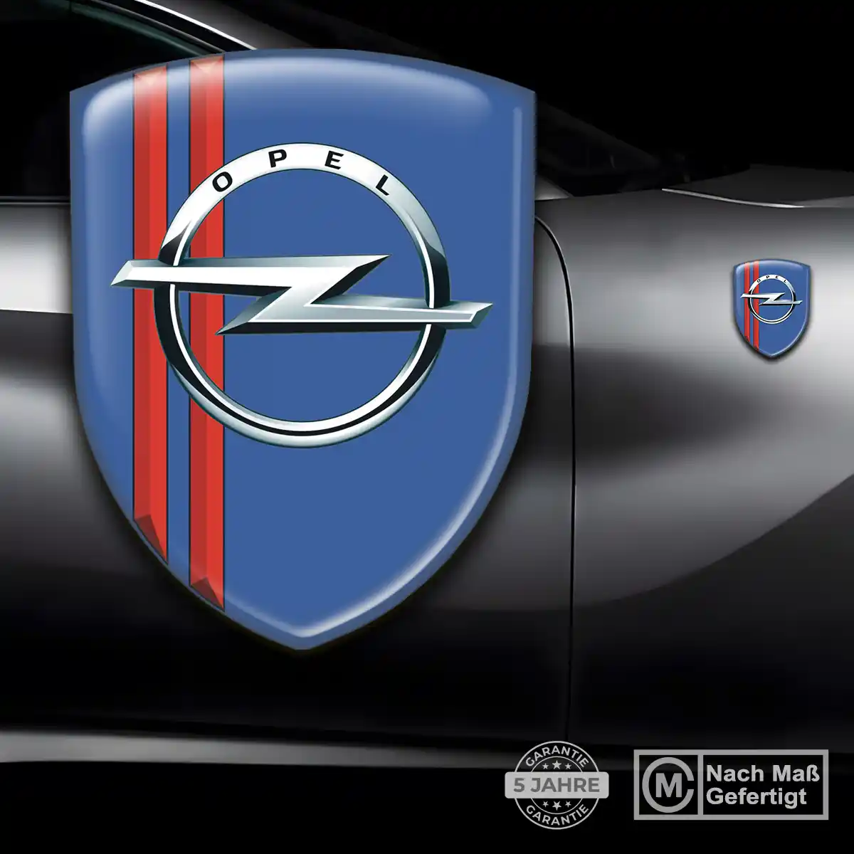 Opel Wappen Aufkleber Emblem Interieurdesign