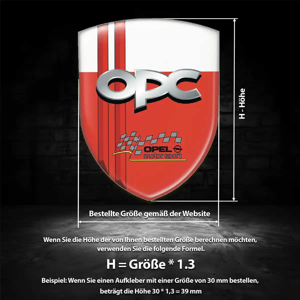 Opel Wappen Aufkleber Erstklassige Qualität