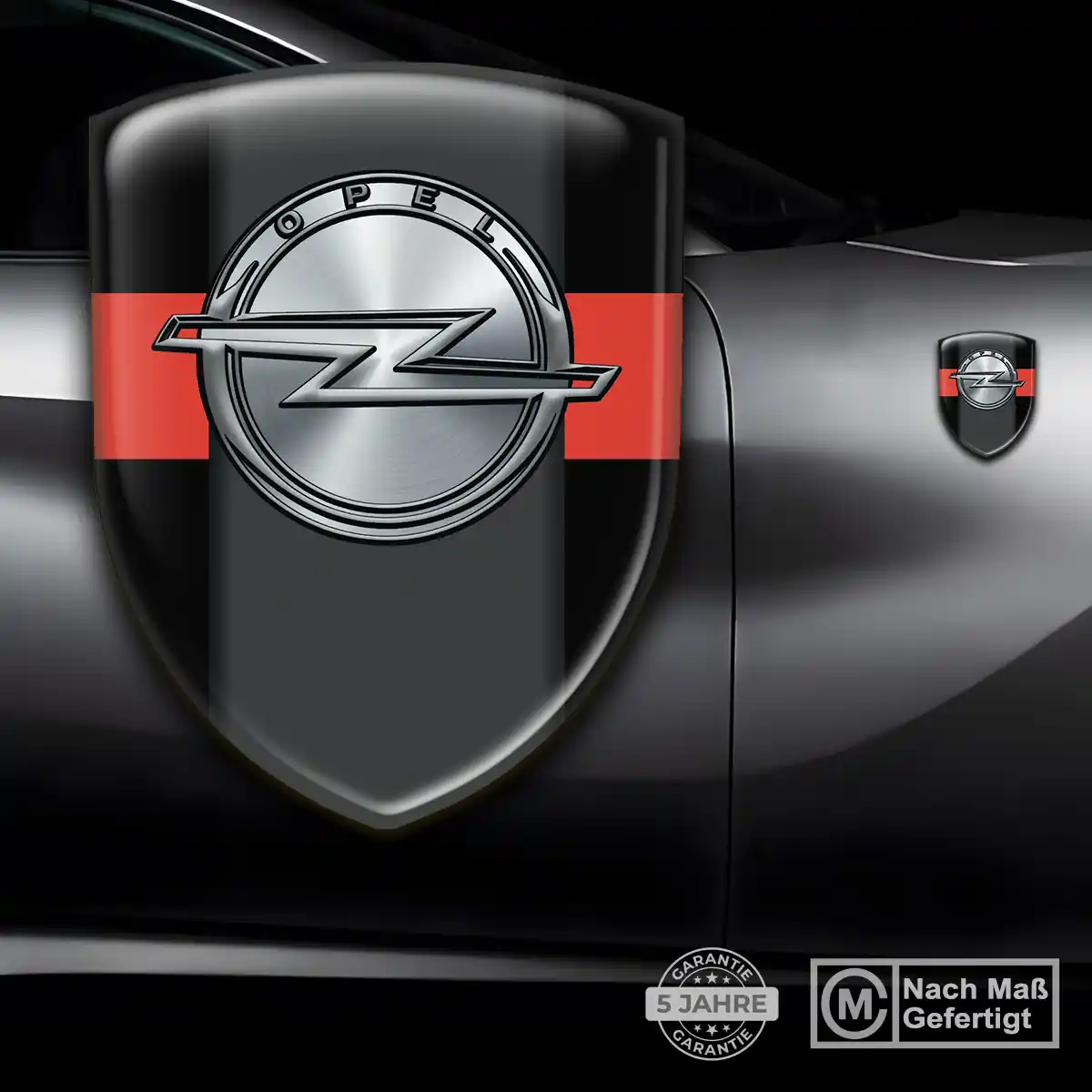Opel Wappen Aufkleber Hochwertiges Harz