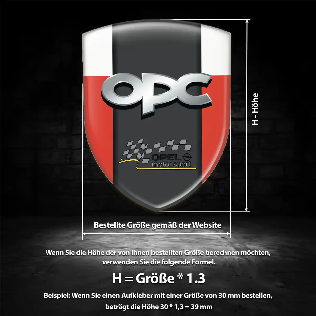 Opel Wappen Emblem Aufkleber Auto Interieurdesign