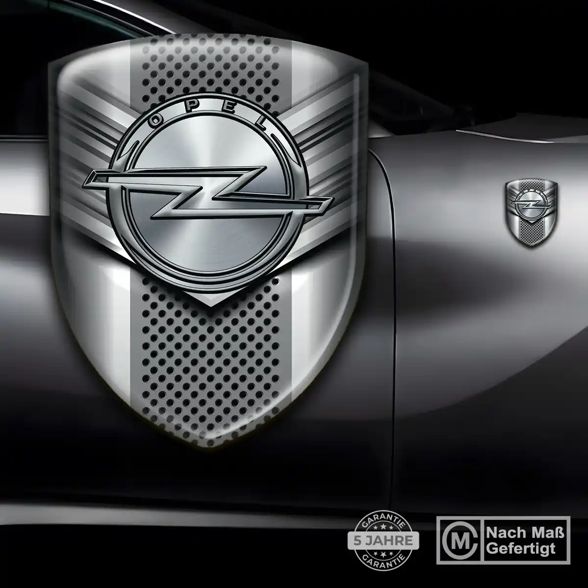 Opel Wappen Emblem Aufkleber Hochwertiges Harz