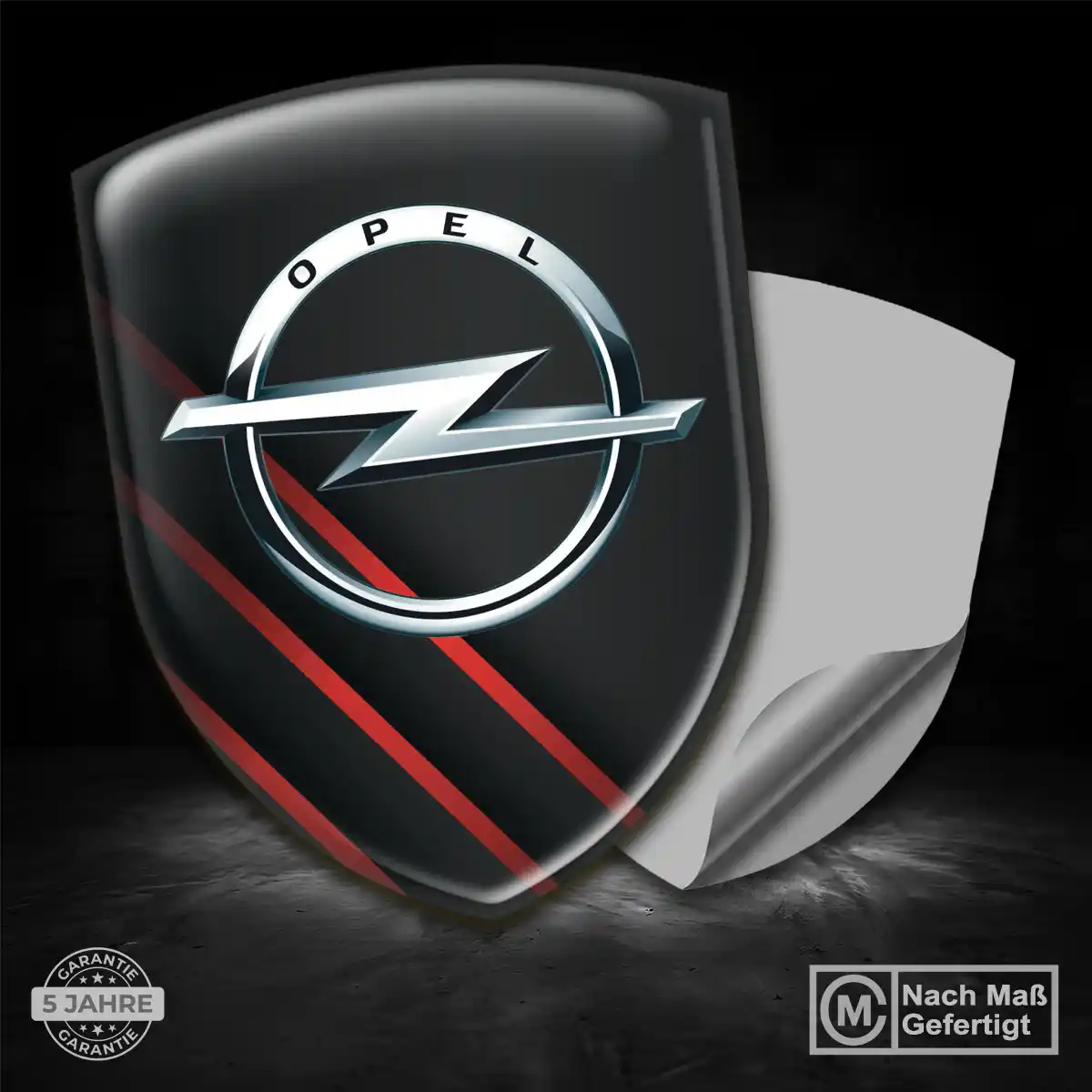 Opel Wappen Emblem Aufkleber Interieurdesign
