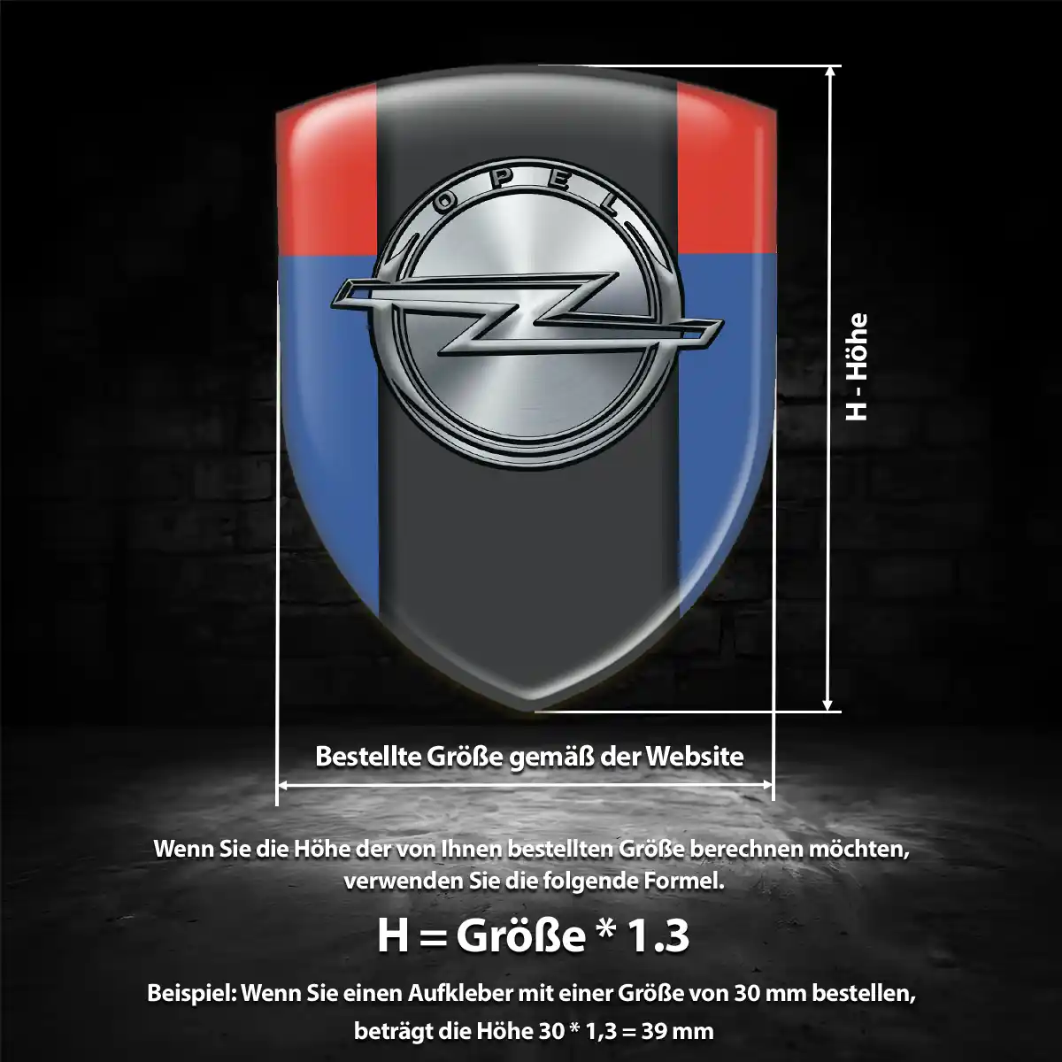 Opel Wappen Emblem Aufkleber Stilvolles Design
