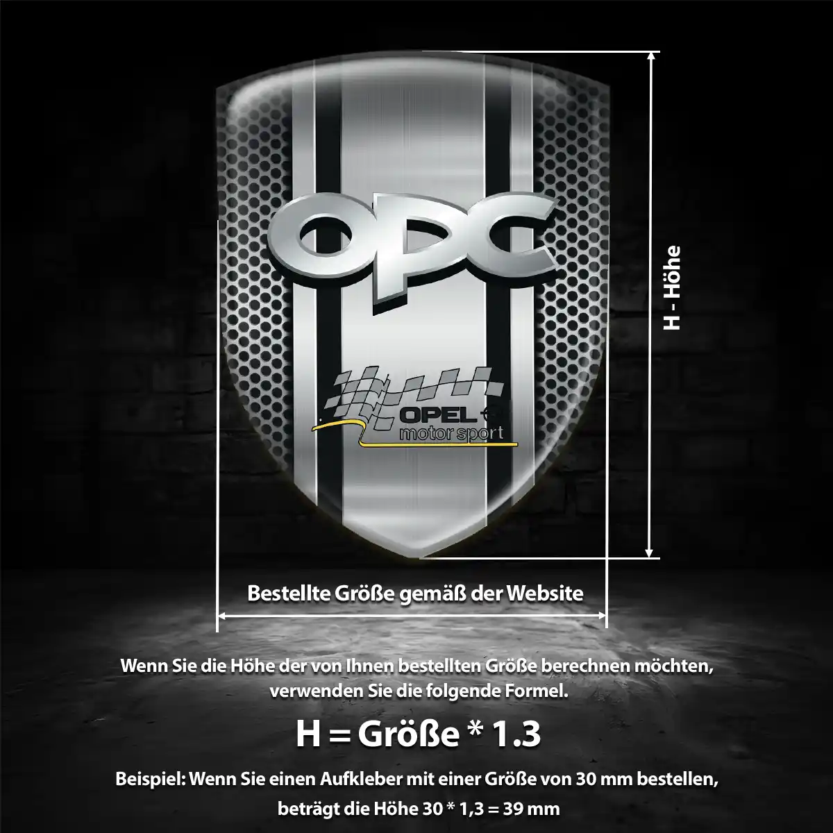 Opel Wappen Emblem Auto Luxus-Edition